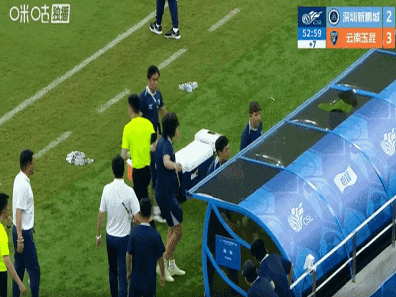 飞踹座椅染红!玉昆官方:门将教练米克尔造成恶劣影响,罚款2万